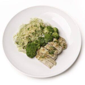 Chicken & Green Spaghetti